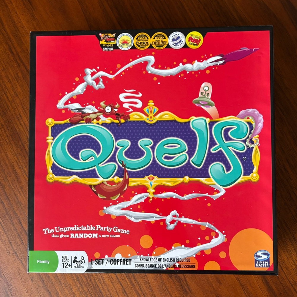 Quelf The Unpredictable Party Game Family Game Night Fun Board Game